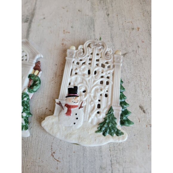 Lefton colonial couple village ornament Xmas set unique Carol - Picture 5 of 7